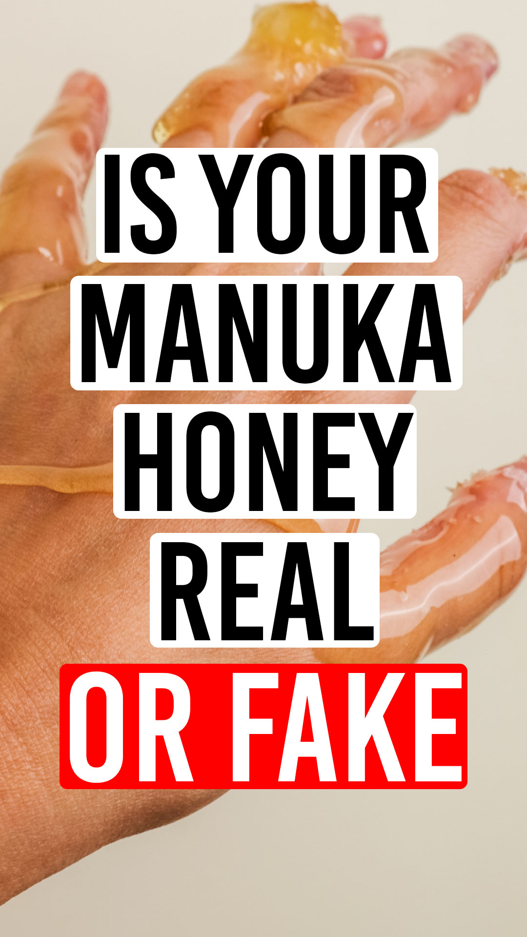 Steens ad: “Is your Manuka honey real or fake?”